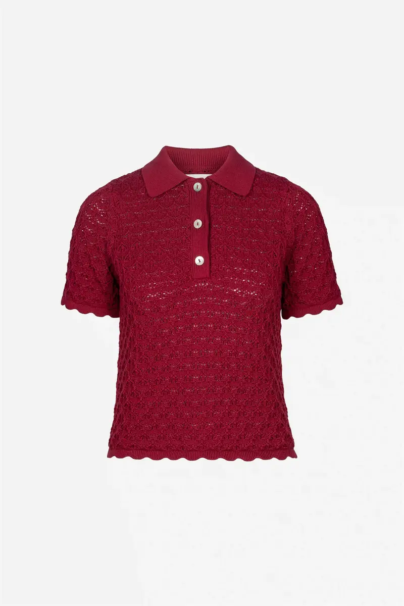 Gwen Knit Tee - Berry