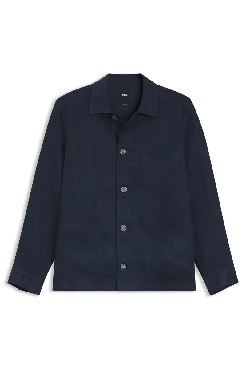 H-CAI-K-3P-262 Overshirt Dark Blue