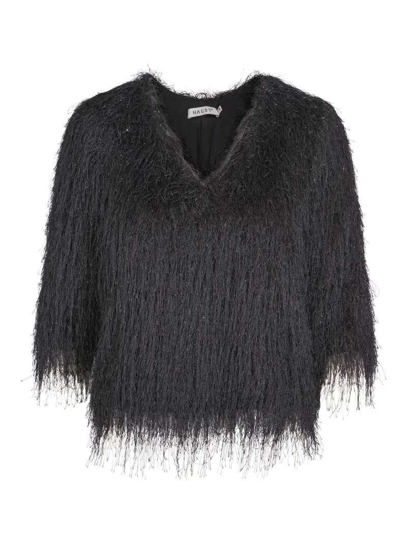 Hairy blouse Black