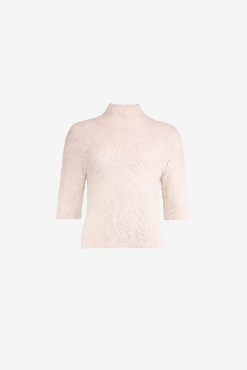 Hairy Knit Turtleneck Soft