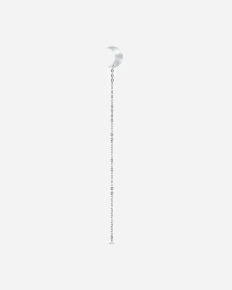Half Moon Chain Stud Right - Silver