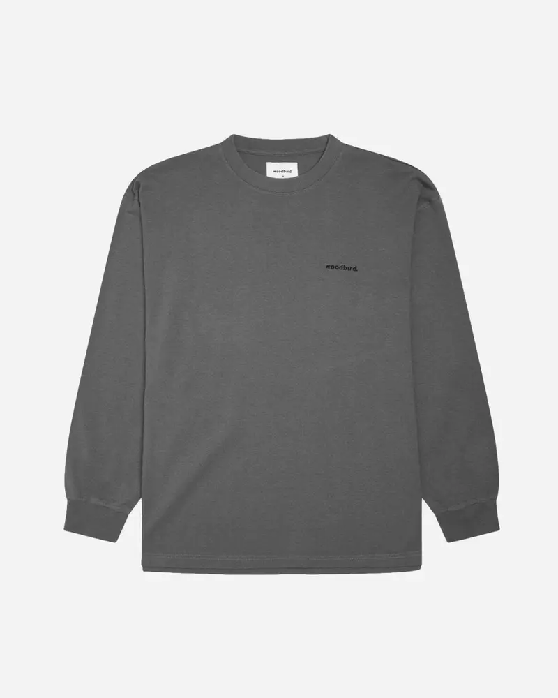 Hanes Club L/S Tee - Antra Grey