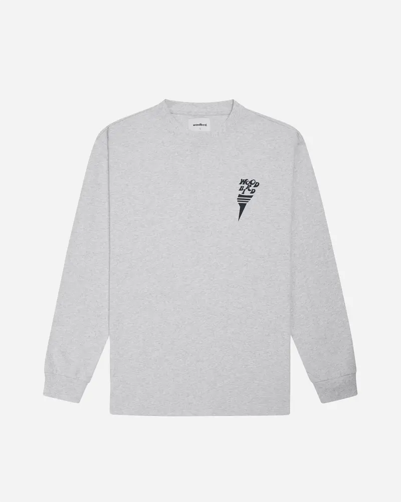 Hanes Raven LS Tee - Snow Melange