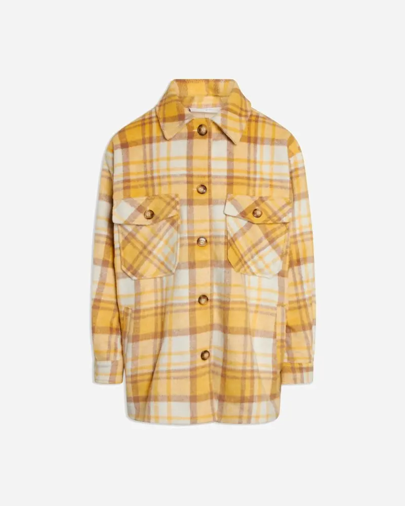 Harper Check Jacket - Yellow