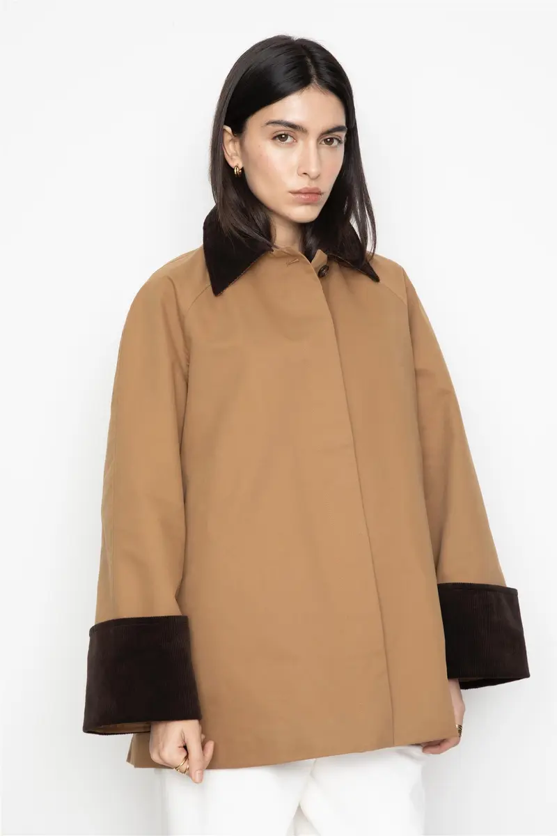 Heather Jacket Dark Camel