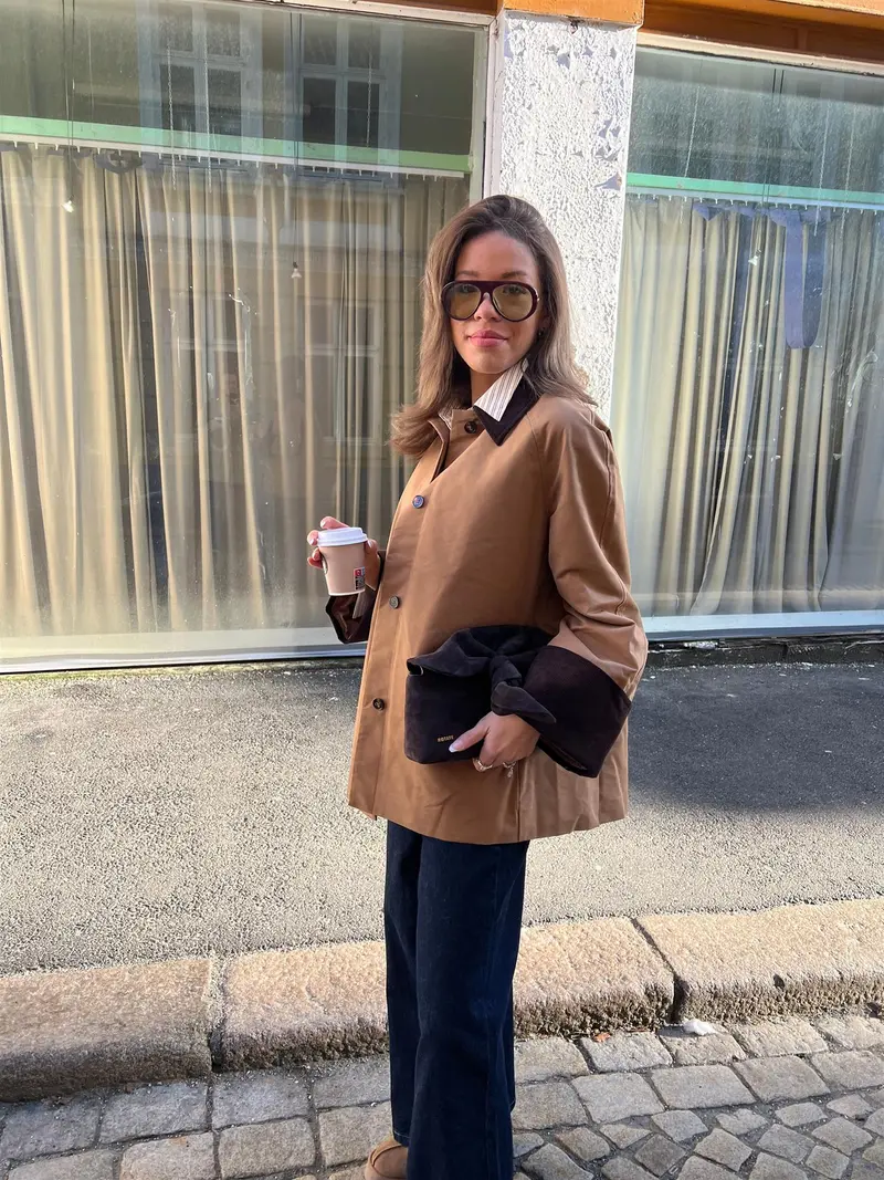 Heather Jacket Dark Camel