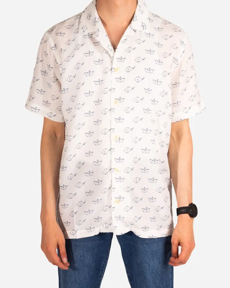 Hector shirt - White/Navy