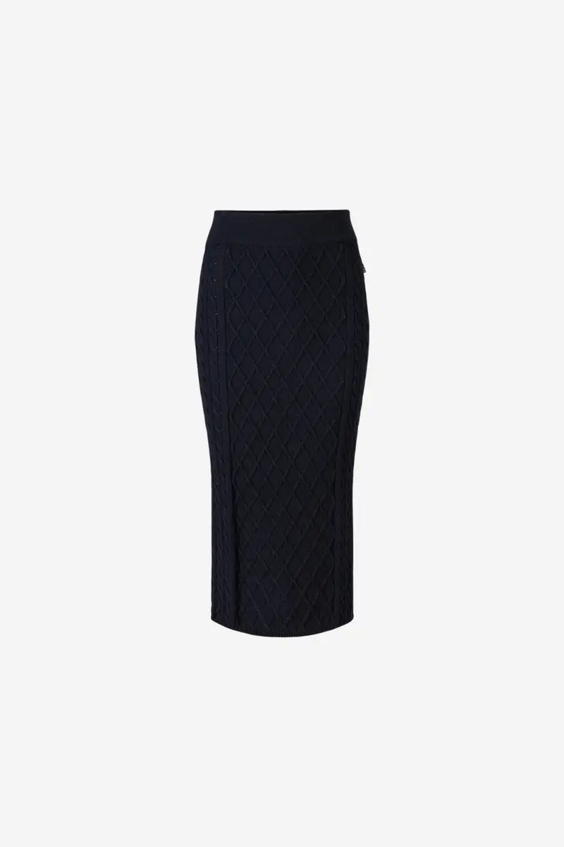 Helly Cotton Skirt Navy