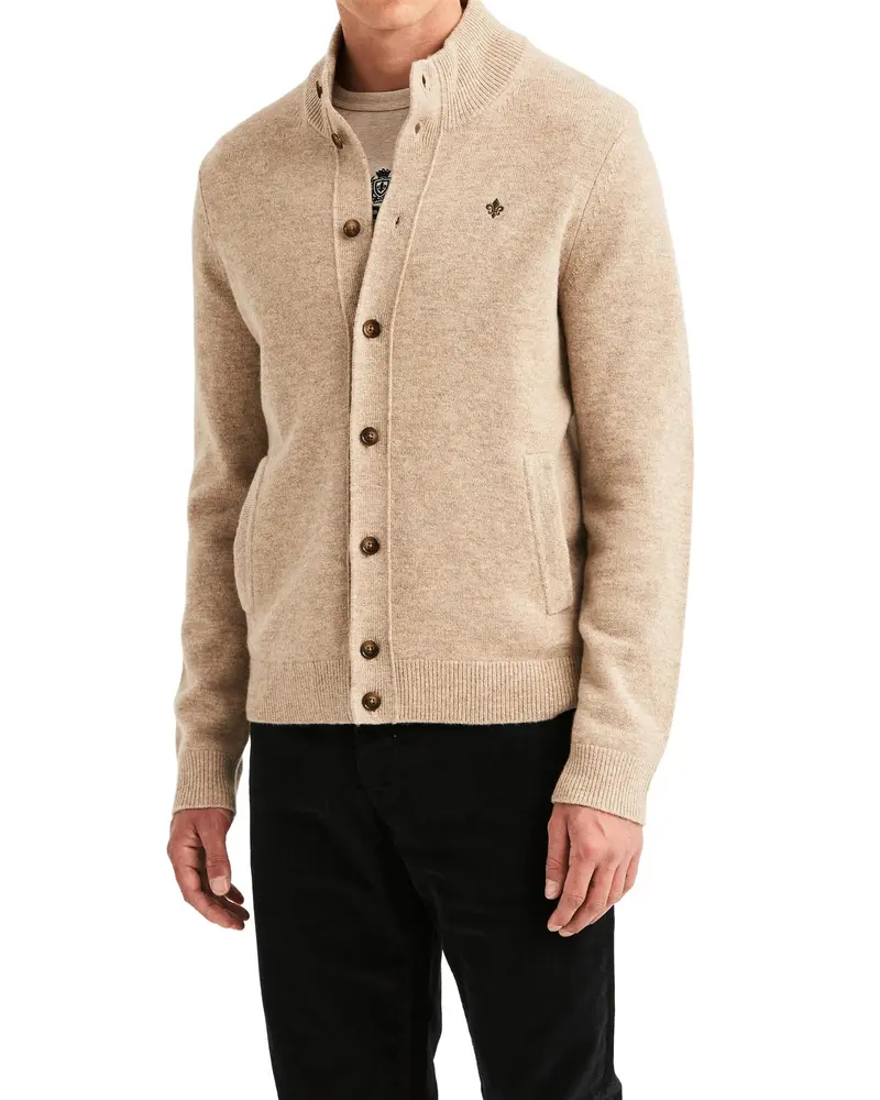 Hertford Button Cardigan – Khaki
