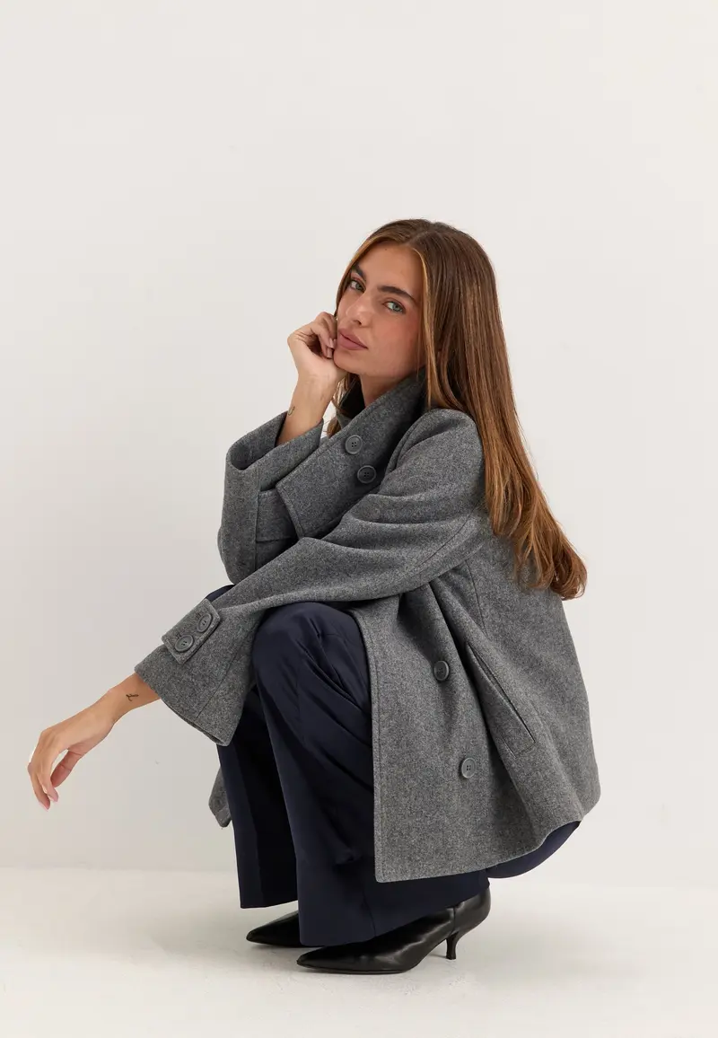 High Neck Short Coat