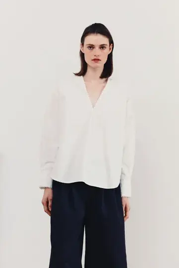 Hima Poplin Shirt White
