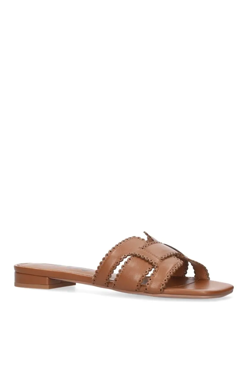 Holly Flat Sandal Tan