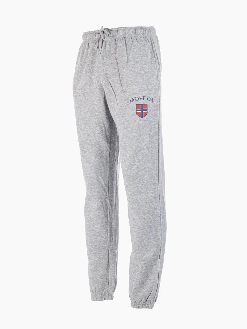 Holmsbu joggebukse unisex Grå melert