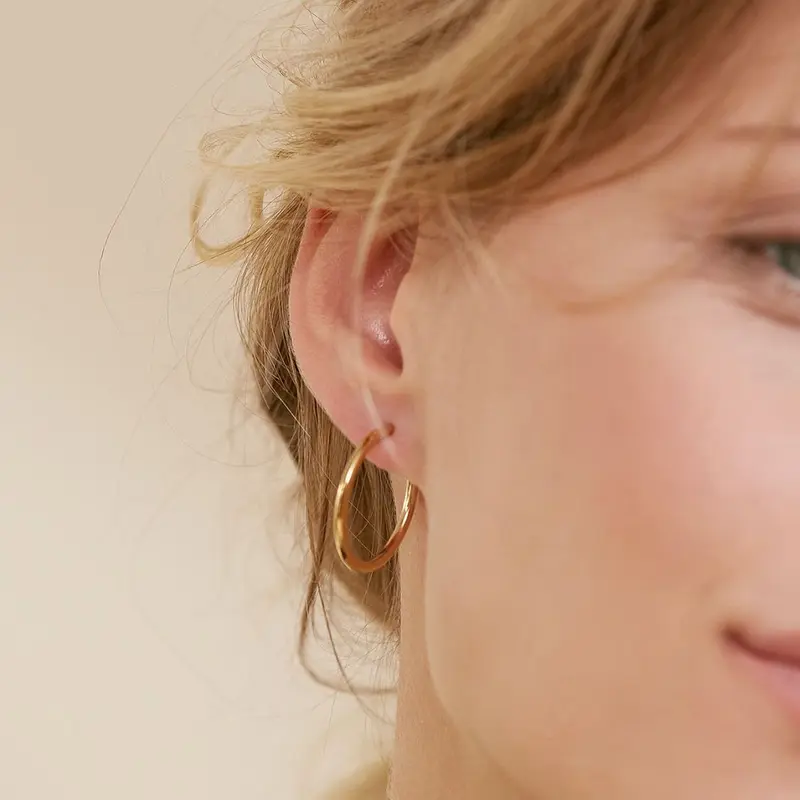 Hoops Earrings Gold M