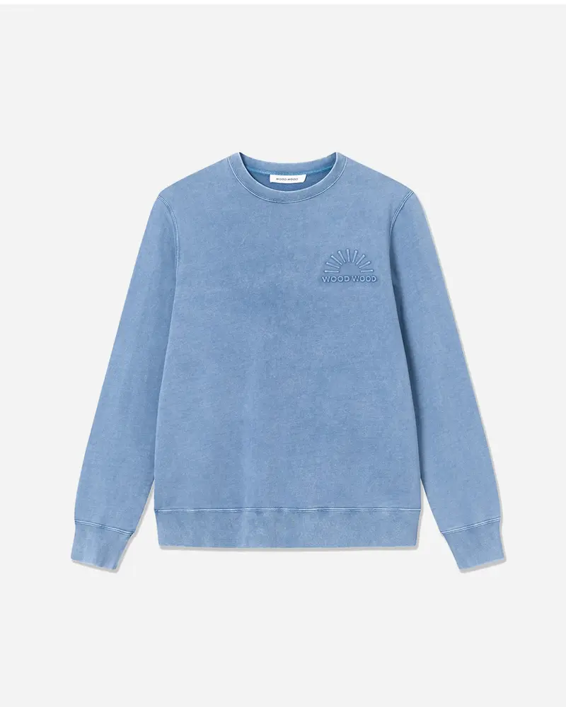 Hugh Embossed Sweatshirt - Dark Blue