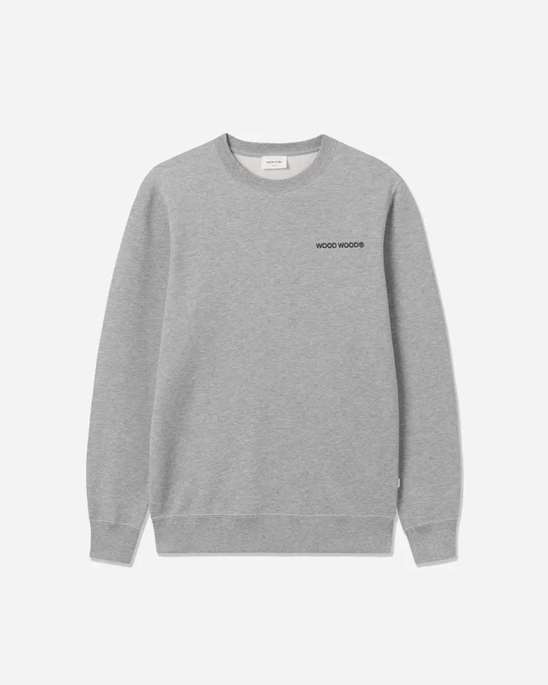 Hugh Logo Sweatshirt - Grey Melange