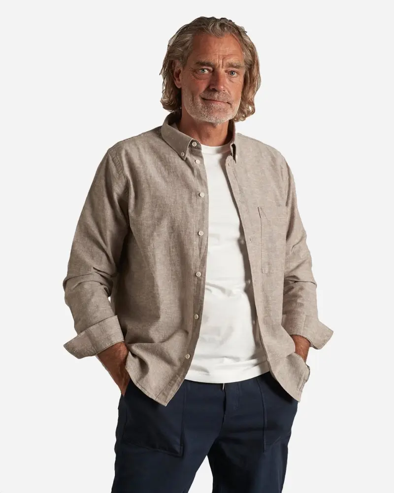 Hugo Button Down Shirt - Light Brown