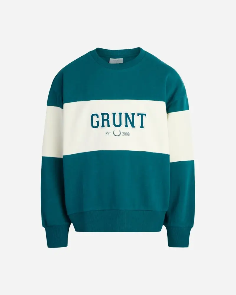Huntley Crew Sweat. - Dark Green