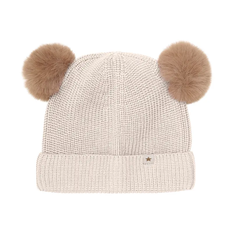 Huttelihut Beanie Ull Pompoms