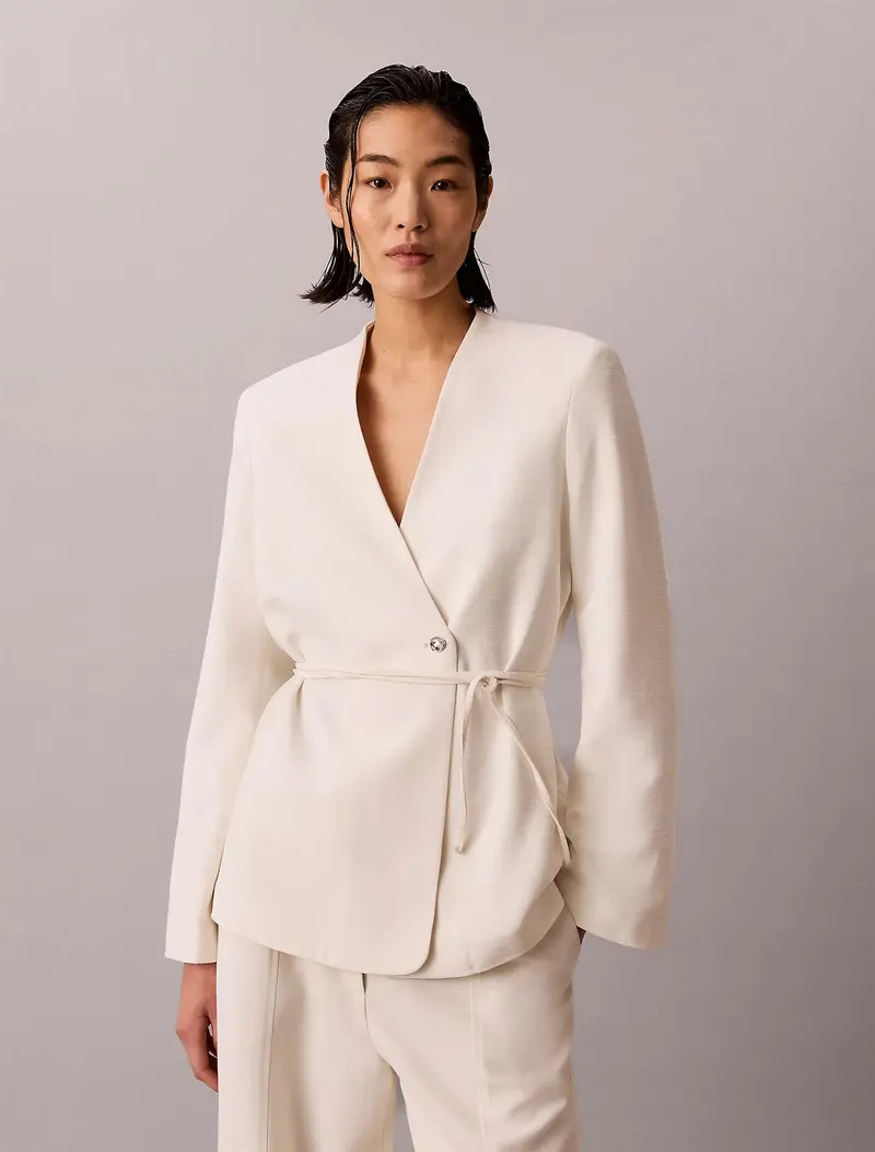 Hvy Textured Shine Blazer