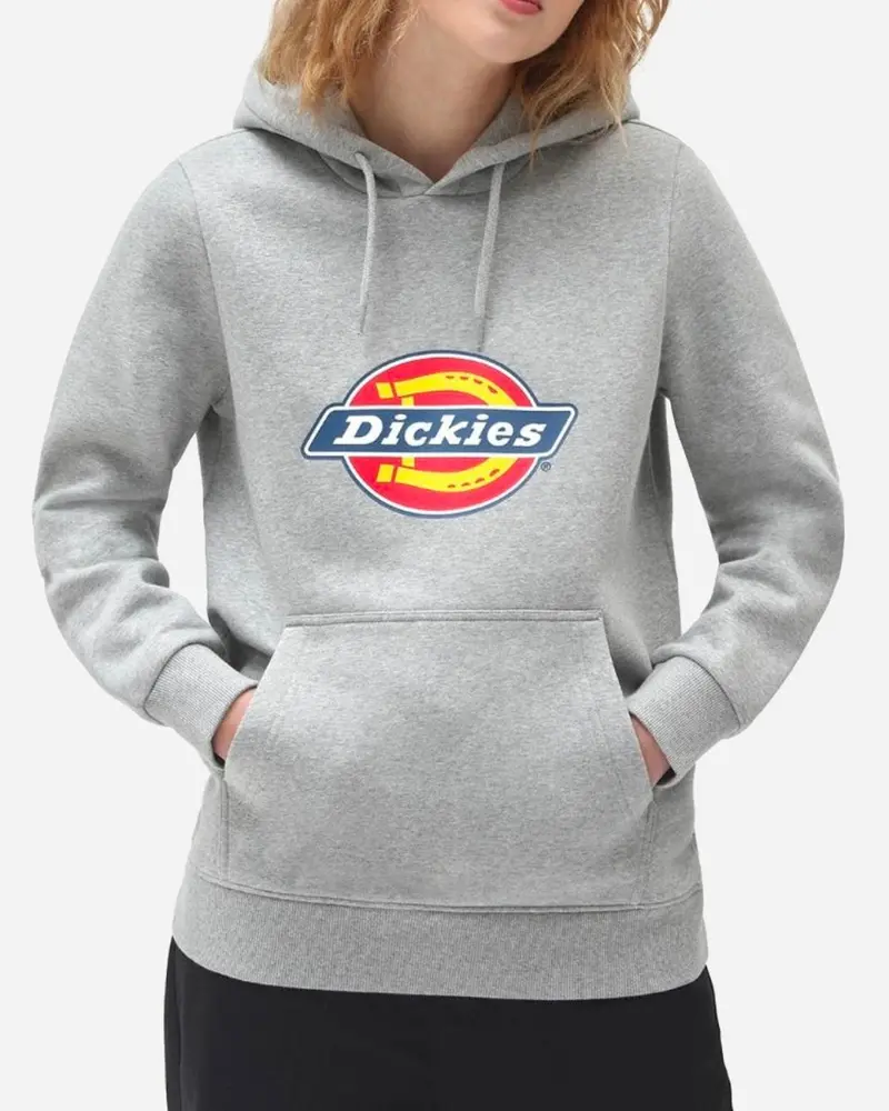 Icon Logo Hoodie W - Grey Melange