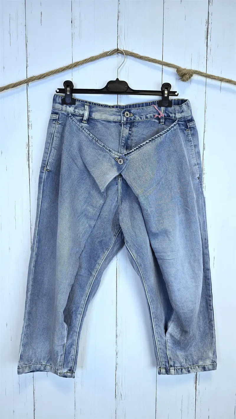 Idun Wrap jeans lyseblå