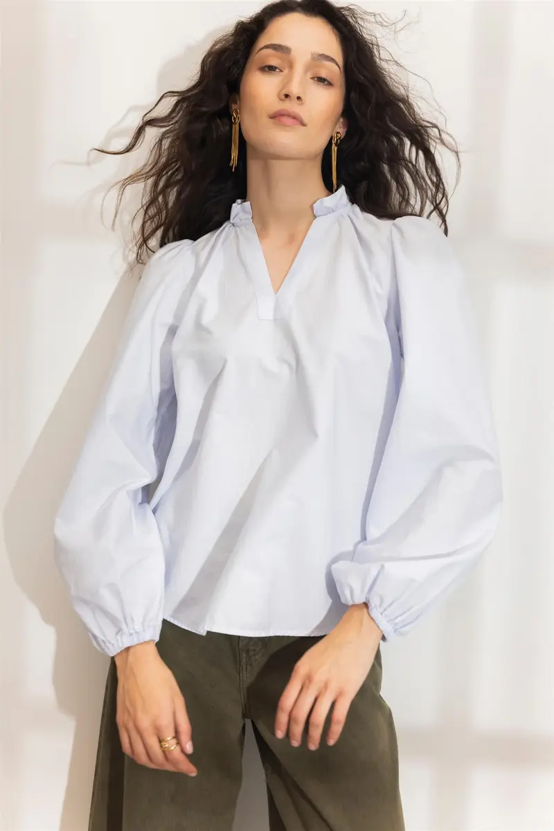 Infinity Blouse - Light Blue