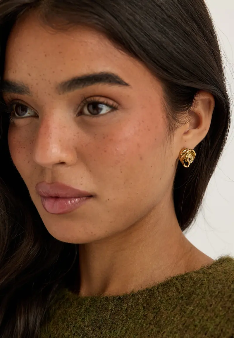 Inner Earrings Gold-plated