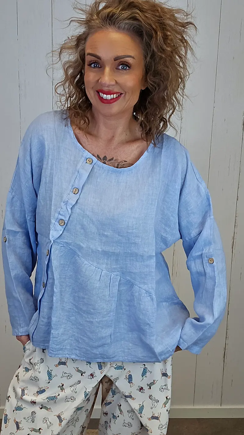 Iris lintopp blå