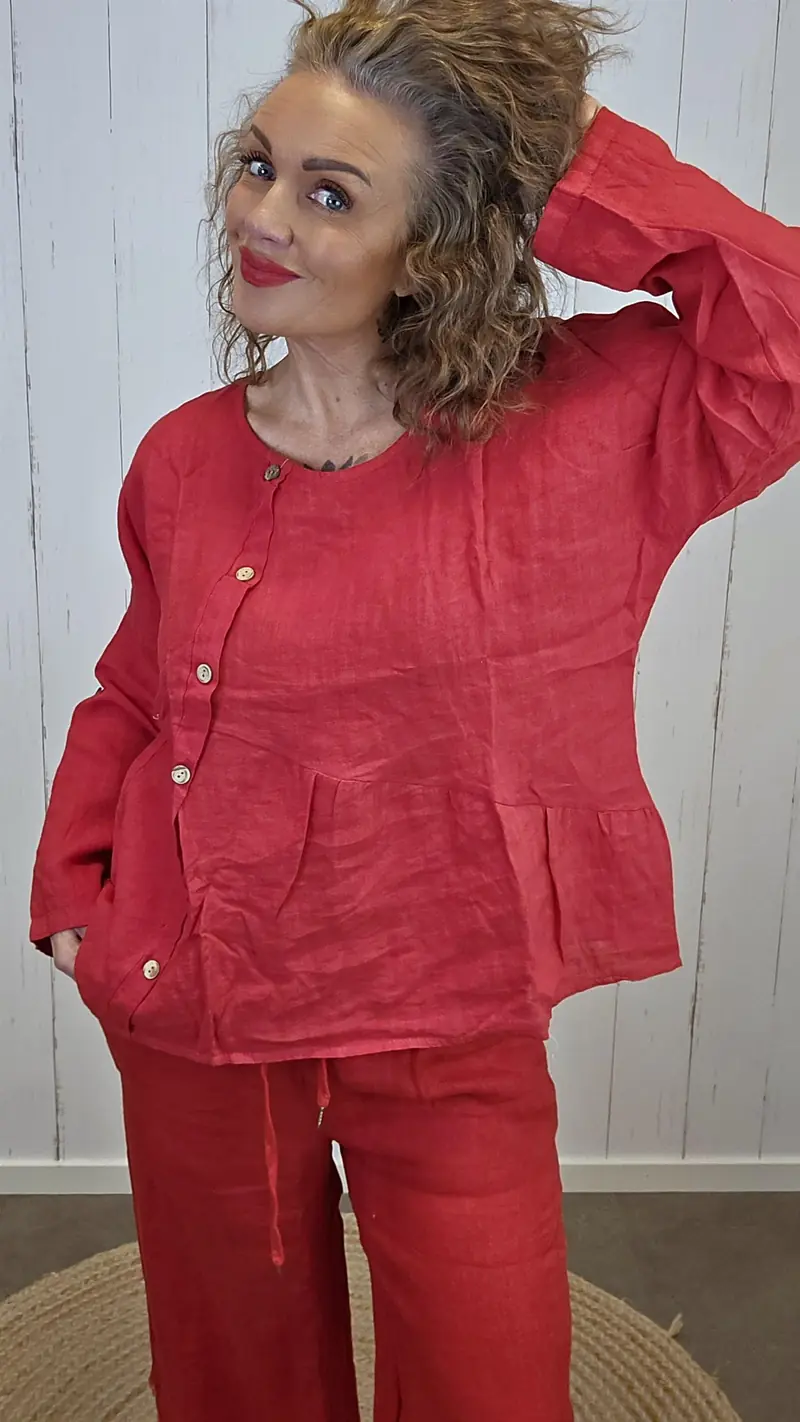 Iris lintopp rød