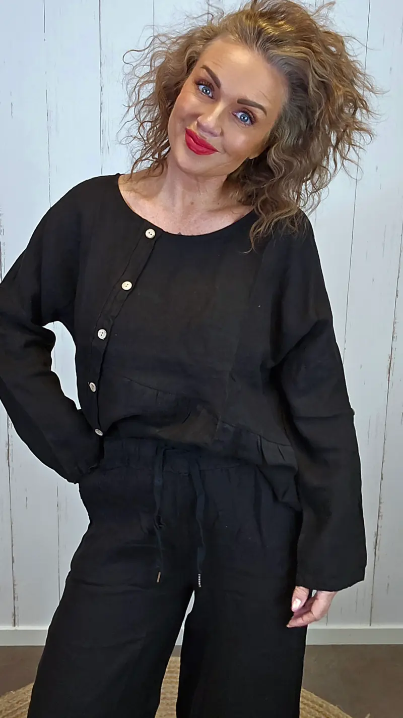 Iris lintopp svart
