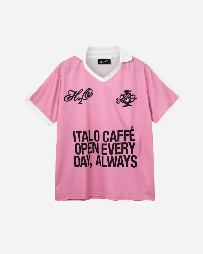 Italo Polo Tee - Flamingo