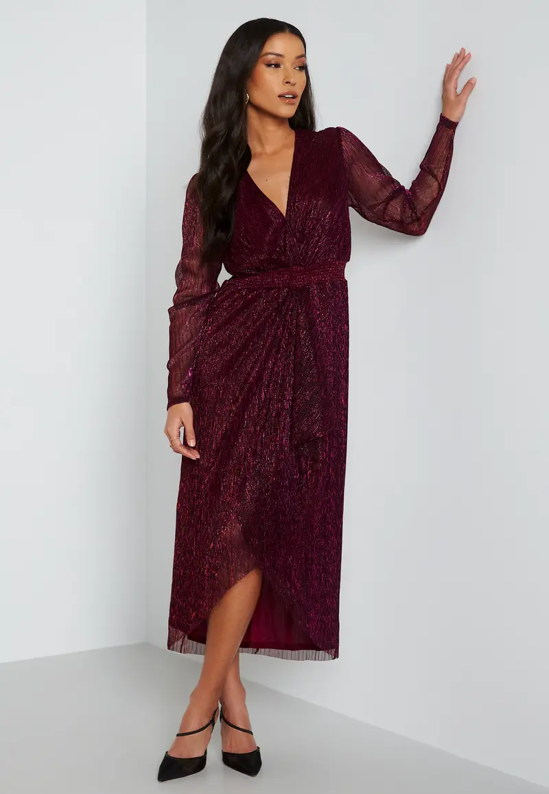 Izzy Plisse Midi Dress