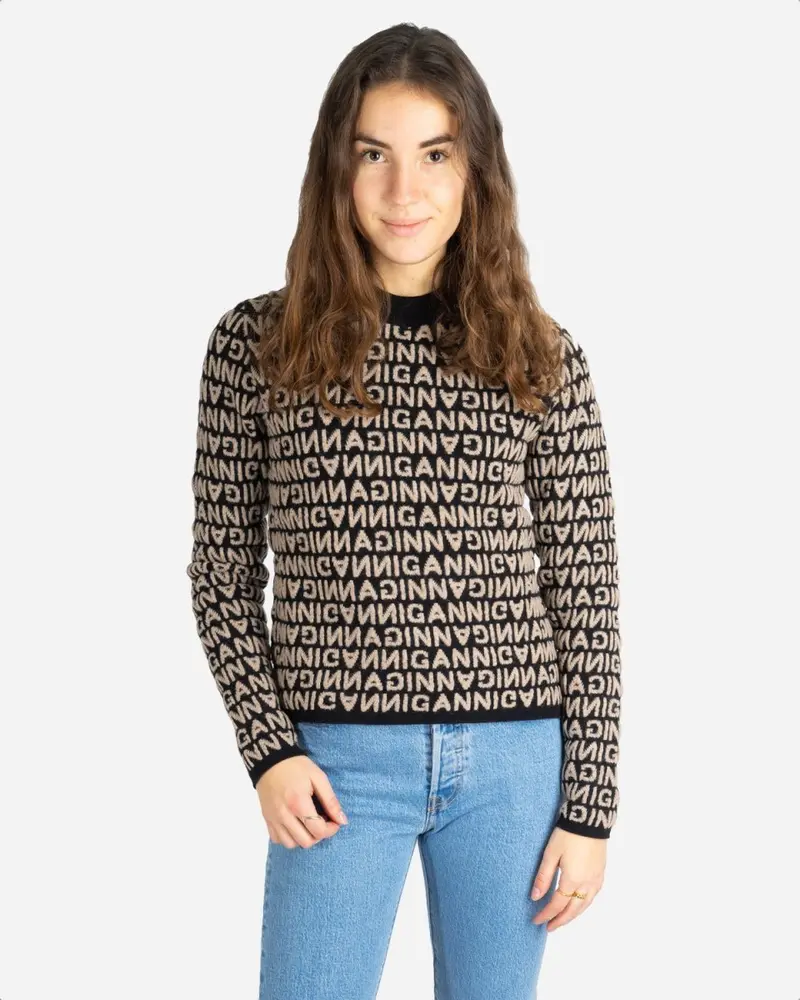 Jacquard Knit - Black