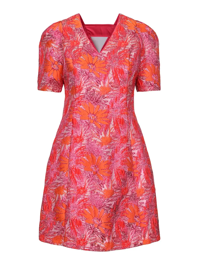 Jacquard short dress Multi