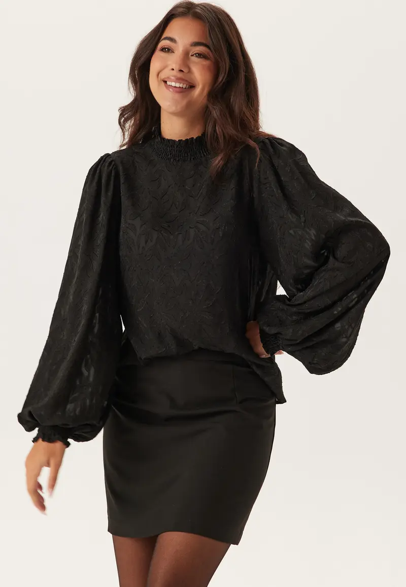 Jacquard Smock Blouse