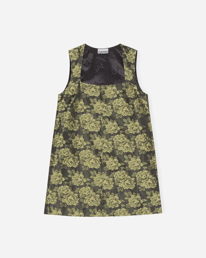Jacquard Suiting Mini Dress - Lemon Zest