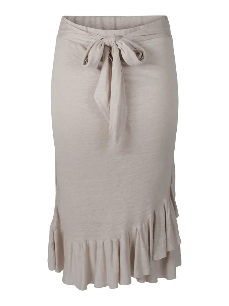 Jae Linen Skirt Beige