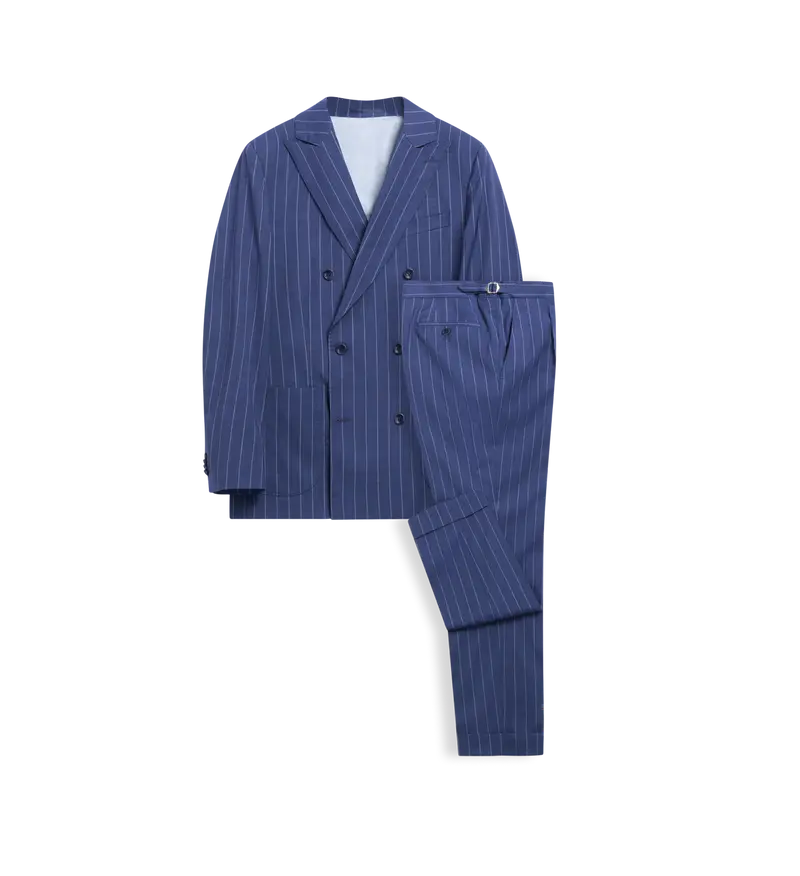 Jakob HL Hanko Mid Blue Stripe Suit
