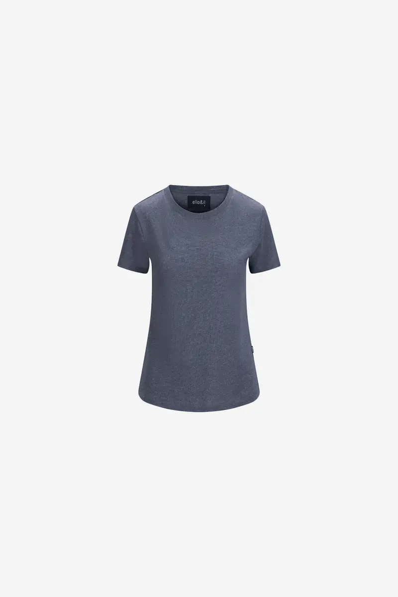Jane Lyocell Tee Denim Blue