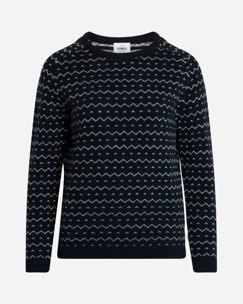 Jasmin Knit - Navy/Cream