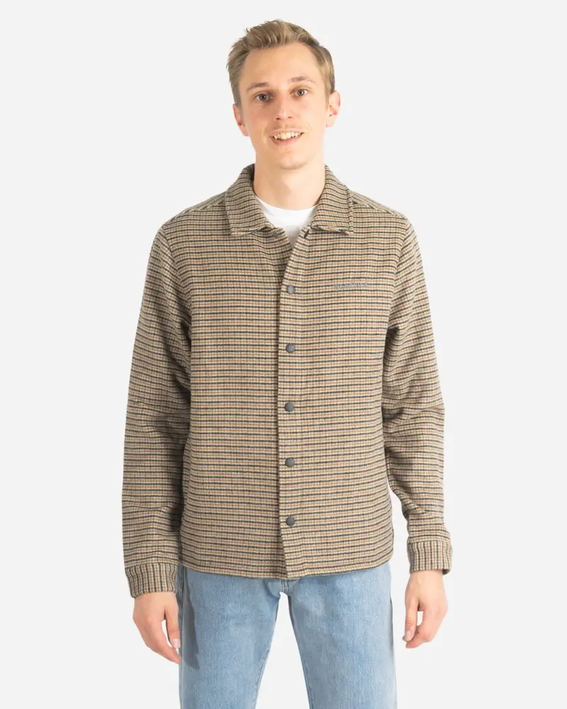 Jaxo Houndcheck Shirt - Camel/Brown