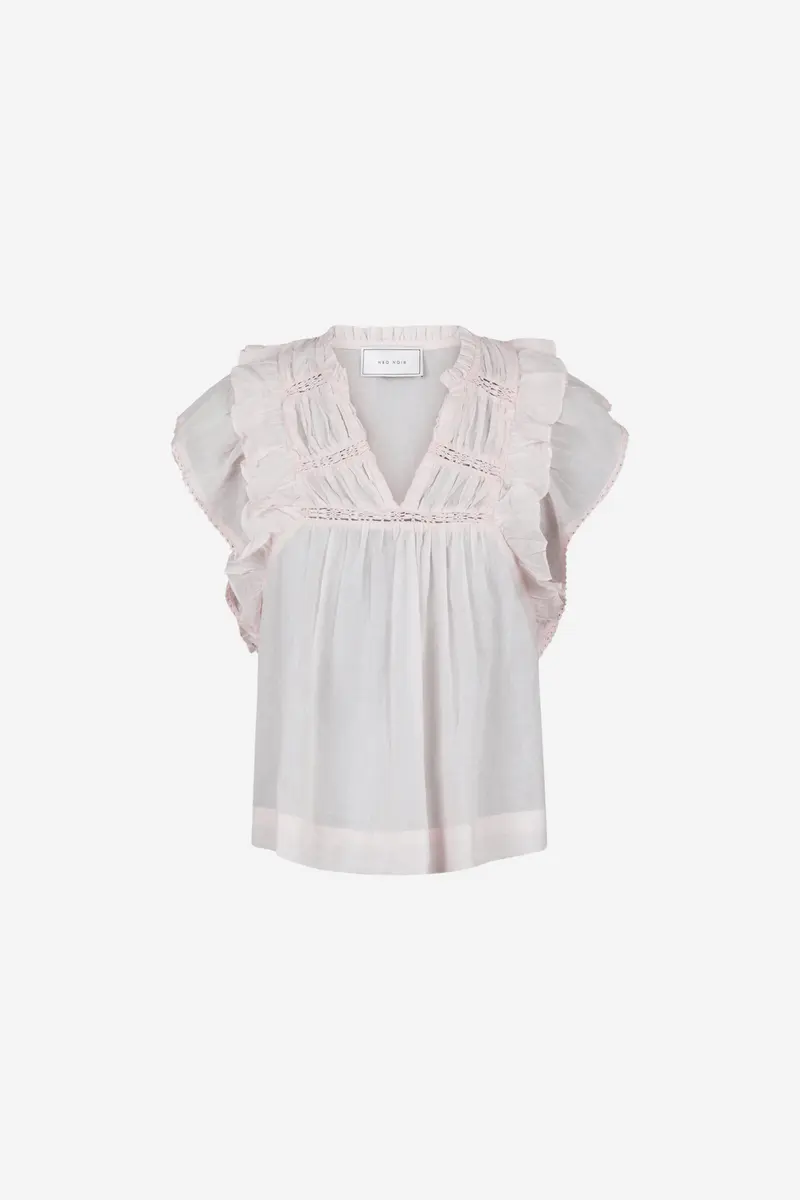 Jayla S Voile Top Light Pink