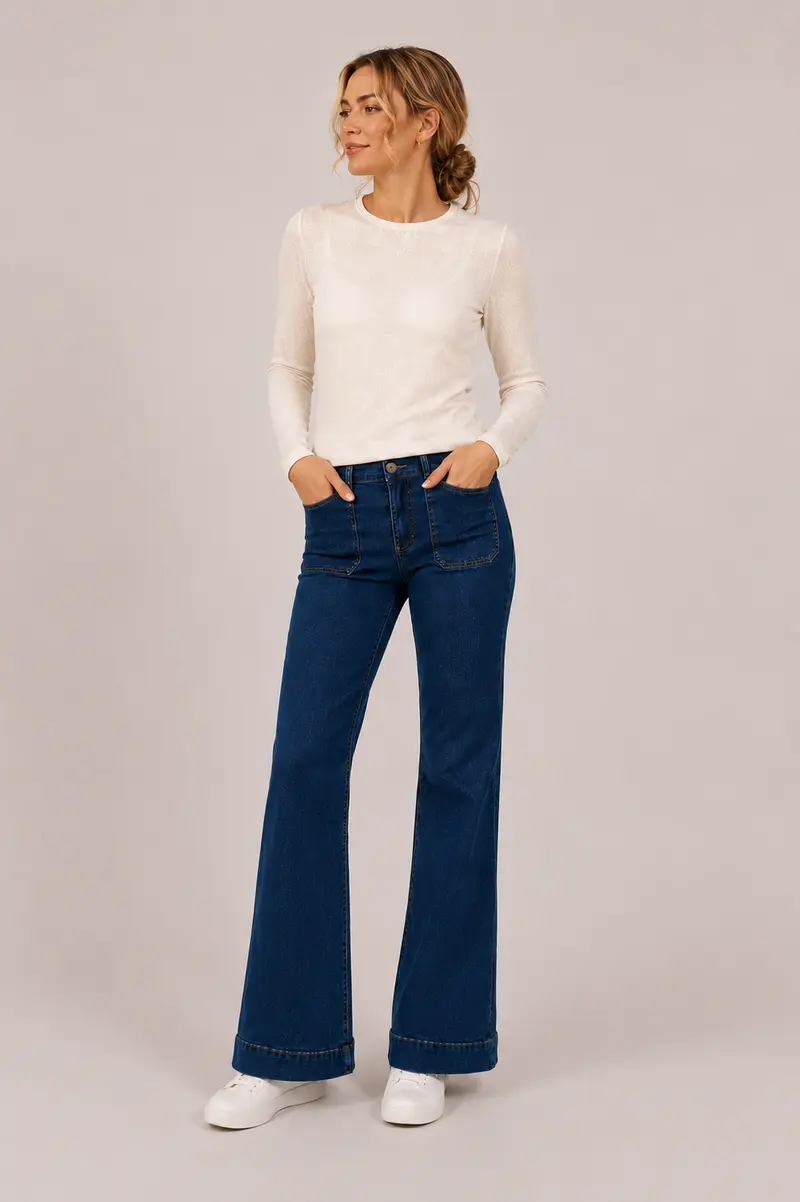 Jeans with pockets Jeans Blue