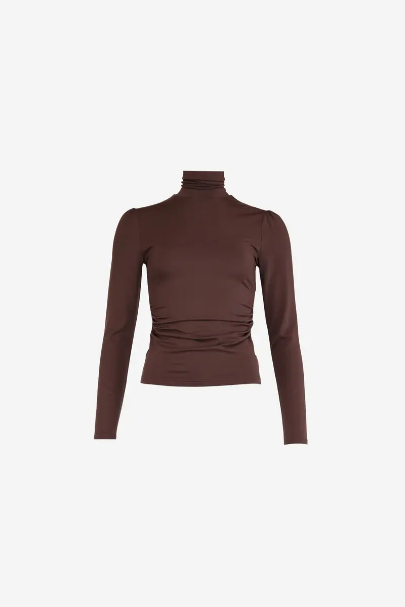 Jersey Turtleneck Brown