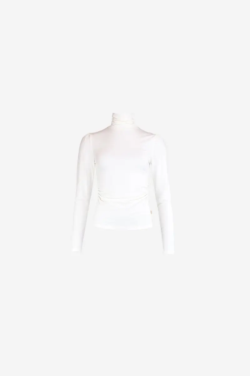 Jersey Turtleneck Off White