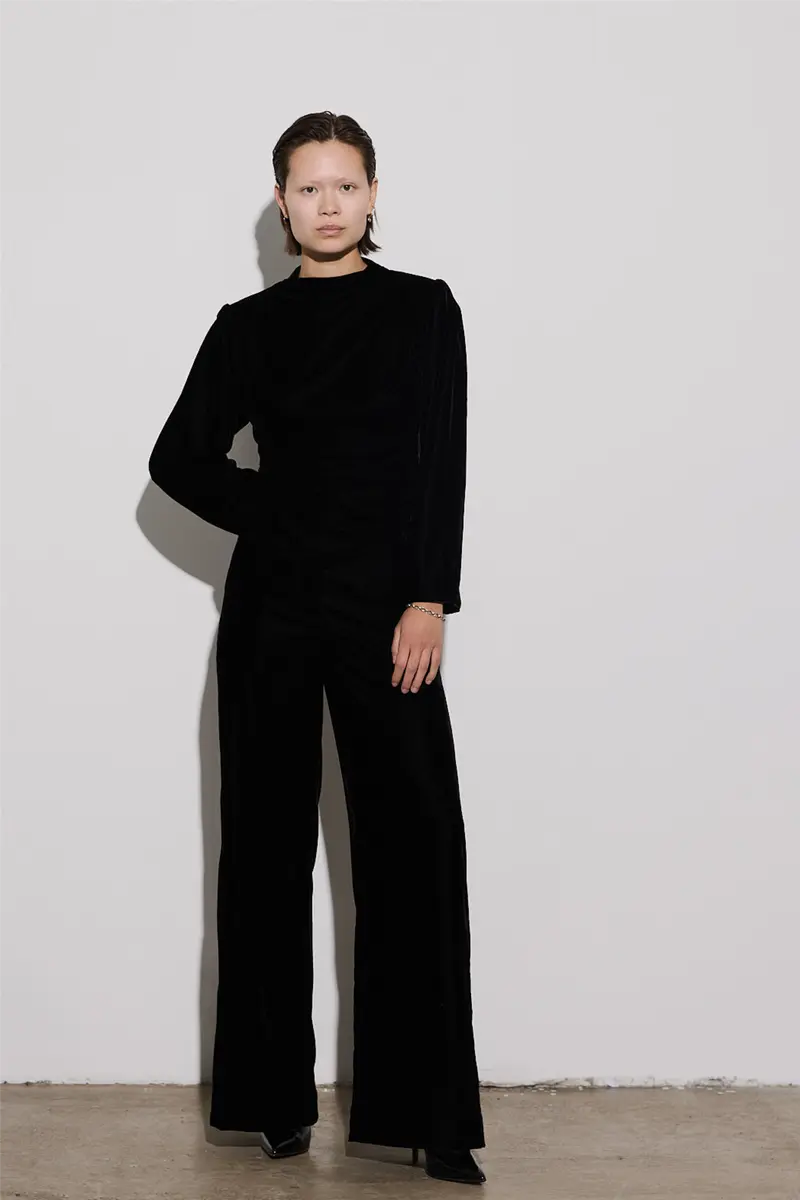 Jet Top Velvet Black