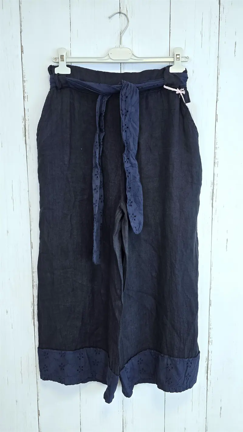 Johanne linbukse navy