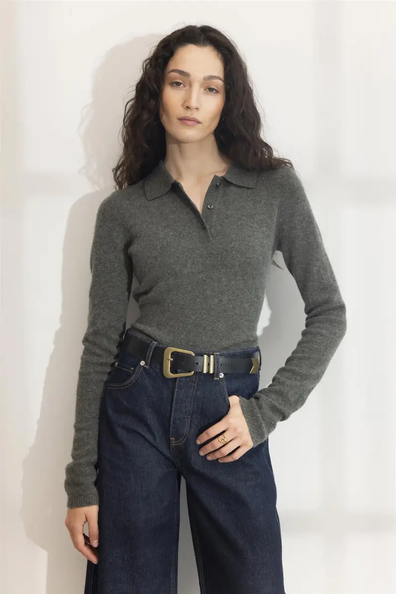 Jolanda Knit Dark Olive Melange