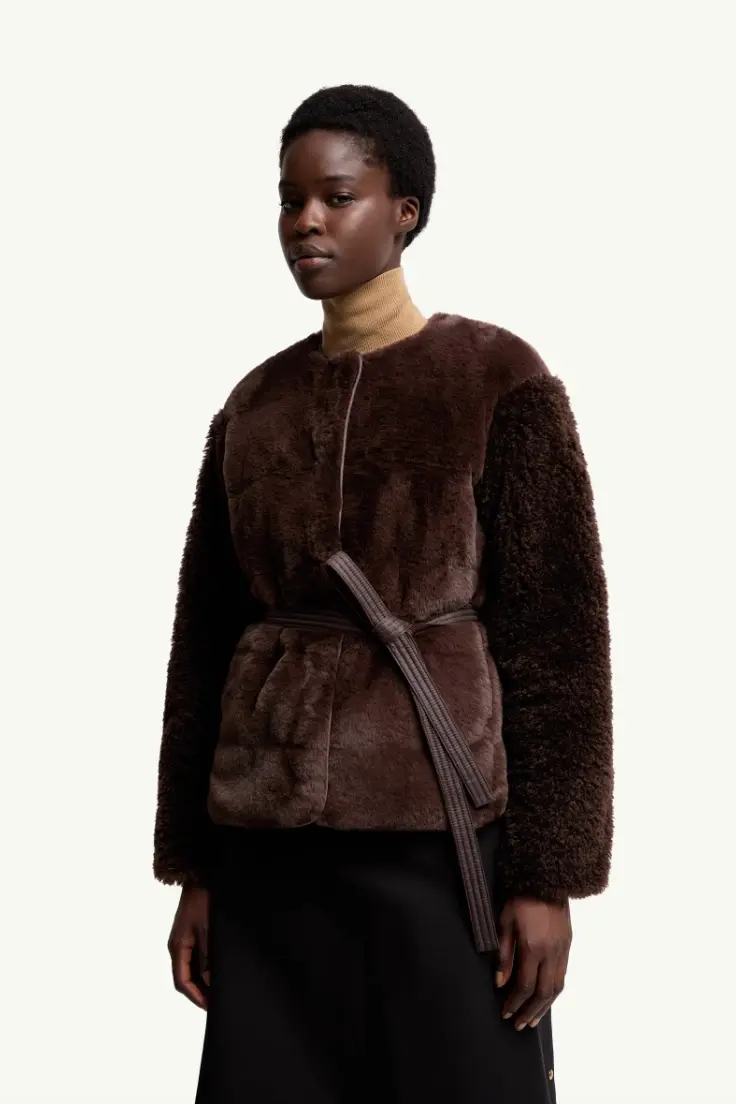 Jouillat Teddy Short Down Jacket Taupe